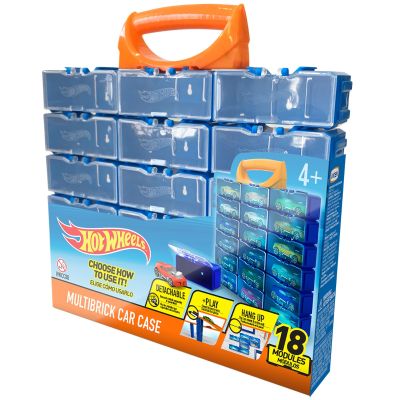 N00002729_001w 4893825027293 Кутия Multibrick за 18 колички, Hot Wheels