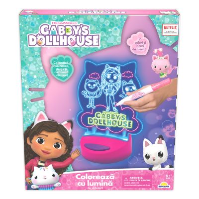 Оцветявай със светлина, Gabbys Dollhouse, Paint N Lite