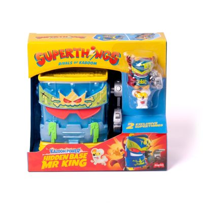 Комплект за игра с фигурки Superthings, Kazoom Power, Скритата база на на г-н Кинг