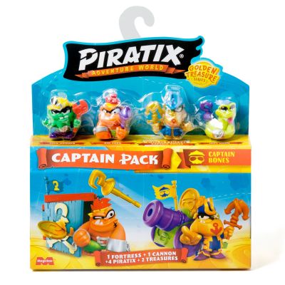Комплект 4 фигурки, Piratix, Golden Treasure, Captain Bones