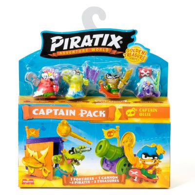 Комплект 4 фигурки, Piratix, Golden Treasure, Captain Ollie