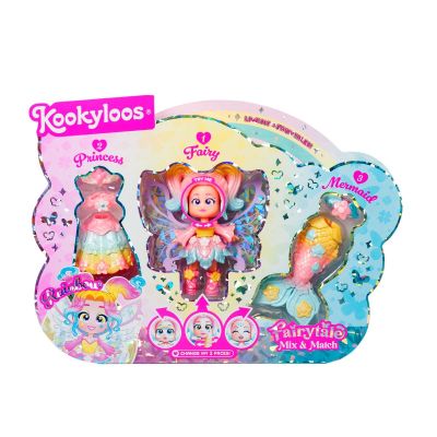 Комплект за игра с кукла Kookyloos, Fairytale Mix&Match, Rainbow