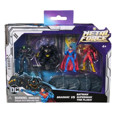 Комплект 4 фигурки, Dc Universe, Metal Force, 5 см, 6072651