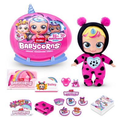 Плюшена играчка изненада, Rainbocorns, Babycorns, 15 изненади