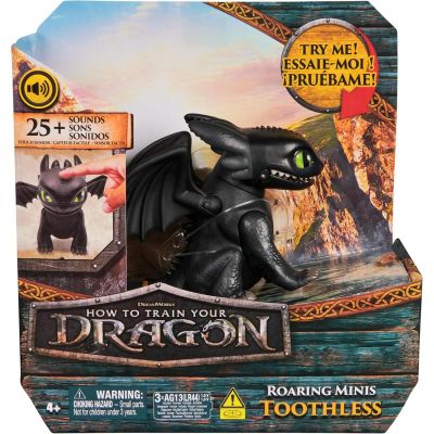 Фигурка със звукови ефекти, DreamWorks Dragons, Roaring Minis, Toothless, 6074239