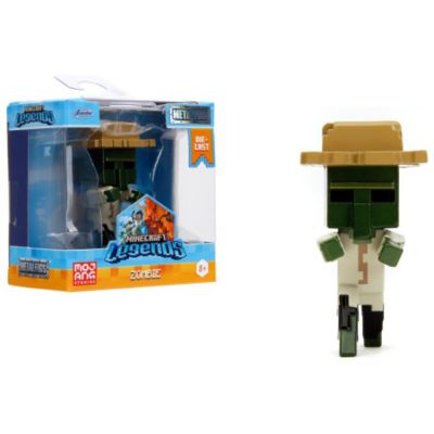 Метална фигурка, Jada, Minecraft, Zombie, 6,5 см