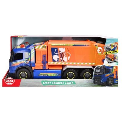 Санитарен камион със светлини и звуци, Dickie, Giant Garbage, Volvo