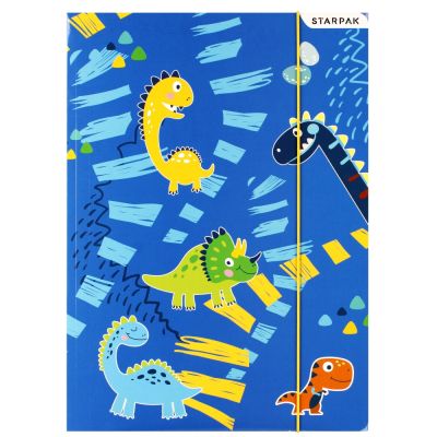 Папка с ластик A4, Starpak, Dino