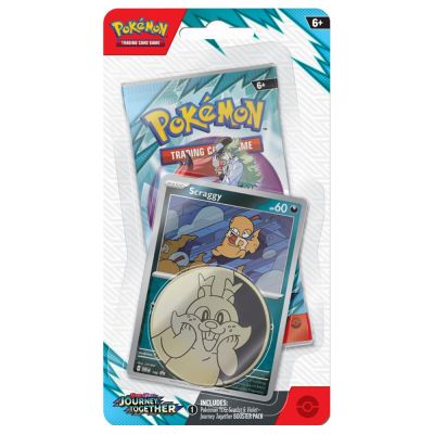 Комплект карти за игра, Pokemon TCG Scarlet & Violet Journey Together, Checklane Blister