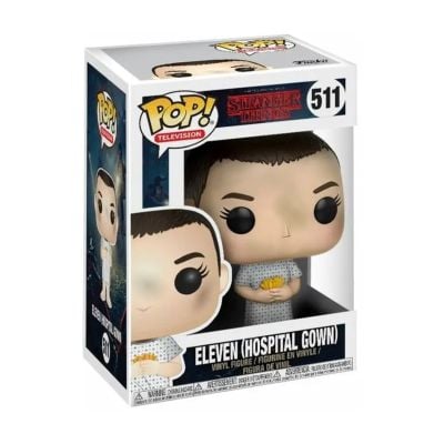 N00014424_001w 889698144247 Фигурка Funko Pop Television, Stranger Things, Eleven в болнични дрехи