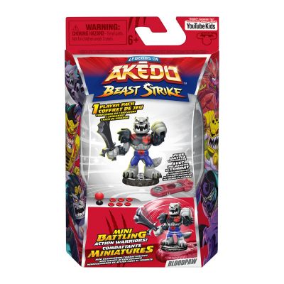 Фигурка с аксесоари, Akedo, Beast Strike, Bloodpaw, S5