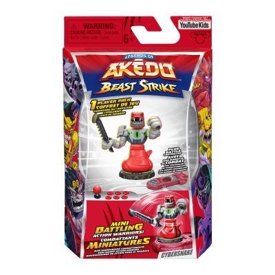Фигурка с аксесоари, Akedo, Beast Strike, Cybersnake, S5