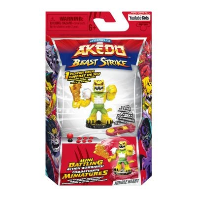 Фигурка с аксесоари, Akedo, Beast Strike, Jungle Heart, S5