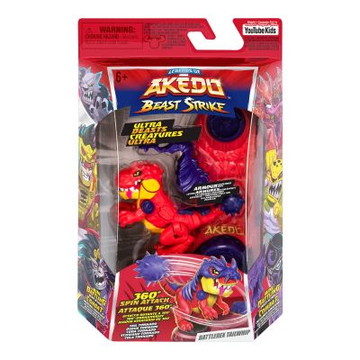 Фигурка Ultra Beast, Akedo, Beast Strike, Battlerex Tailwhip, S6