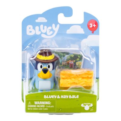 Комплект фигурки, Bluey, Story Starter, Bluey и Hay Bale