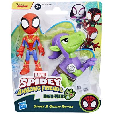 Комплект фигурки, Spidey and His Amazing Friends, Spidey и Goblin Raptor