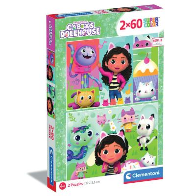 Пъзел Clementoni, Gabbys Dollhouse 2 x 60 части