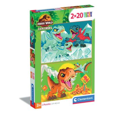 N00024810_001w 8005125248100 Пъзел Clementoni, Jurassic World, 2 x 20 части