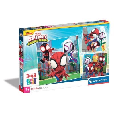 N00025294_001w 8005125252947 Пъзел Clementoni, Spidey and his Amazing Friends, 3 x 48 части