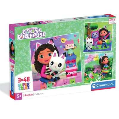 Пъзел Clementoni, Gabbys Dollhouse, 3 x 48 части 2024