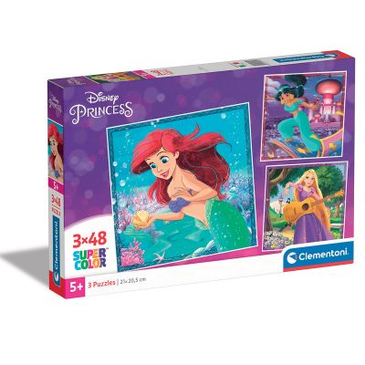 N00025304_001w 8005125253043 Пъзел Clementoni, Disney Princess, 3 x 48 части