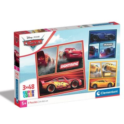 N00025305_001w 8005125253050 Пъзел Clementoni, Disney Cars, 3 x 48 части