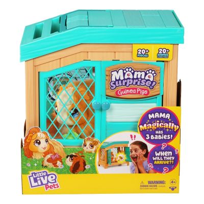 Интерактивно морско свинче с 3 малки, Little Live Pets, Mama Surprise