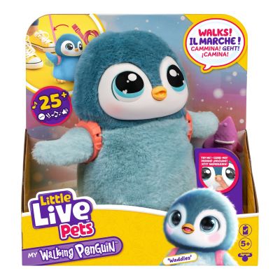 Интерактивна плюшена играчка, Little Live Pets, Penguin, Waddles