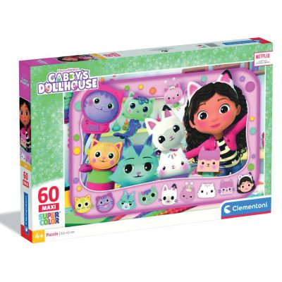 Пъзел Clementoni, Maxi, Gabbys Dollhouse, 60 части
