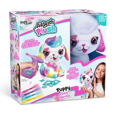 Плюшена играчка за оцветяване, Airbrush Plush, Puppy