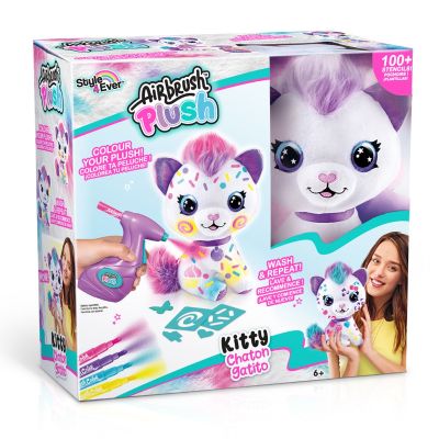 Плюшена играчка за оцветяване, Airbrush Plush, Kitty
