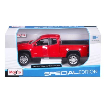 N00031517_002w 090159315179 Количка Maisto, 2017 Chevrolet Colorado ZR2, 1:27, Червена