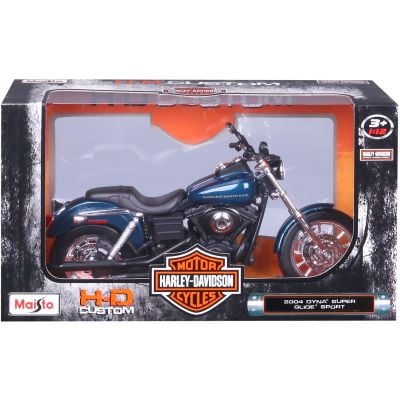 Метален мотоциклет, Maisto, Harley-Davidson, 2004 Dyna Super Glide Sport, 1:12