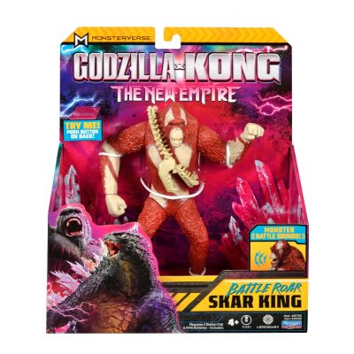 N00035750_SKAR KING 0043377357506 Подвижна фигурка със звуци, Monsterverse, Battle Roar, Skar King, 18 см