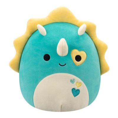 Плюшена играчка, Squishmallows, Трицерапторът Брейдън, 19 см