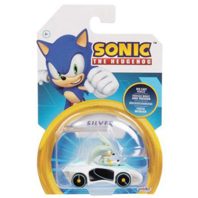 N00041687_005w 192995409194 Фигурка с метална количка, Sonic the Hedgehog, Silver, 1:64