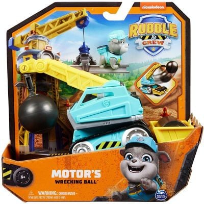 Комплект строително превозно средство и фигурка, Rubble & Crew, Motor, 20150802