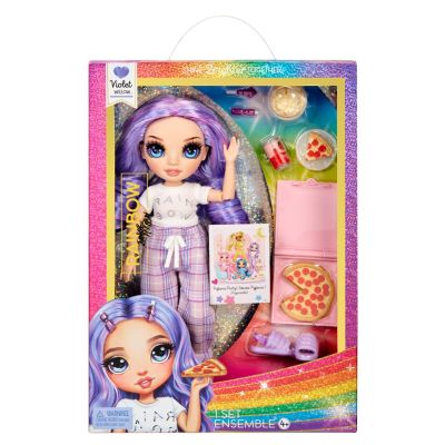 Кукла Rainbow High Junior, Pj Party, Violet Willow, 503705EUC