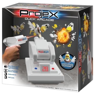Конзола с игри, проектор и 1 бластер, Laser X, ProjeX Duck Arcade