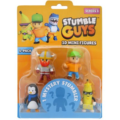 Комплект 5 мини фигурки Stumble Guys 3D, S3