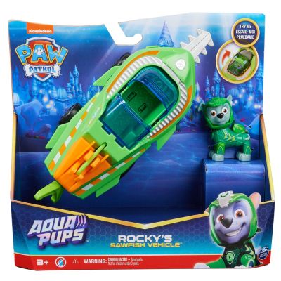 N00065229_20139009 778988435571 Количка с фигурка, Paw Patrol, Aqua Pups, Rocky Sawfish, 20139009
