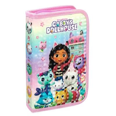 N00079115_001w 5949043791153 Моливник с 1 цип и 2 допълнителни отделения, Gabbys Dollhouse
