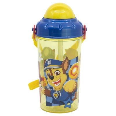 Пластмасова бутилка със сламка, Paw Patrol, 465 мл
