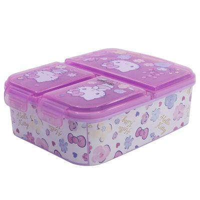 Кутия за обяд с 3 отделения, Hello Kitty