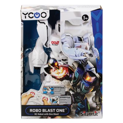 Робот с дистанционно управление, Silverlit, Ycoo, Robo Blast One, Бял