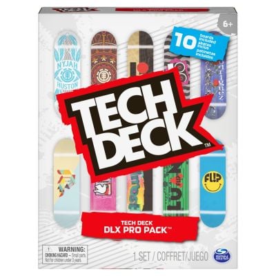 Комплект 10 мини скейтборда, Tech Deck, DLX Pro Pack, 20131972