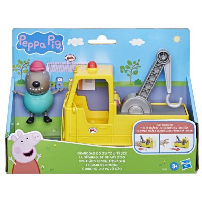 Комплект фигурка и камион с кран, Peppa Pig, Granddad Dog, F9519