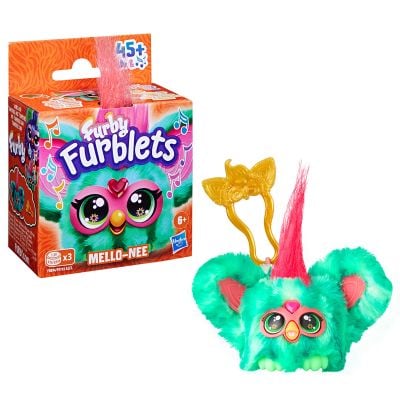 Интерактивна плюшена играчка, Furby Furblets, Mello-Nee, 5 см