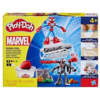 Комплект за игра с 2 фигурки, Play-Doh, Marvel, Spider-Man и Venom, F9827