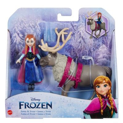 N000HLX03_001w 194735121342 Комплект кукли Анна и Свен, Disney Frozen, HLX03